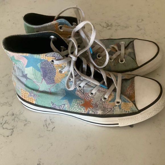 Converse Chuck Taylor all star mosaic design high top sneakers lace up size 7.5 - Picture 8 of 9